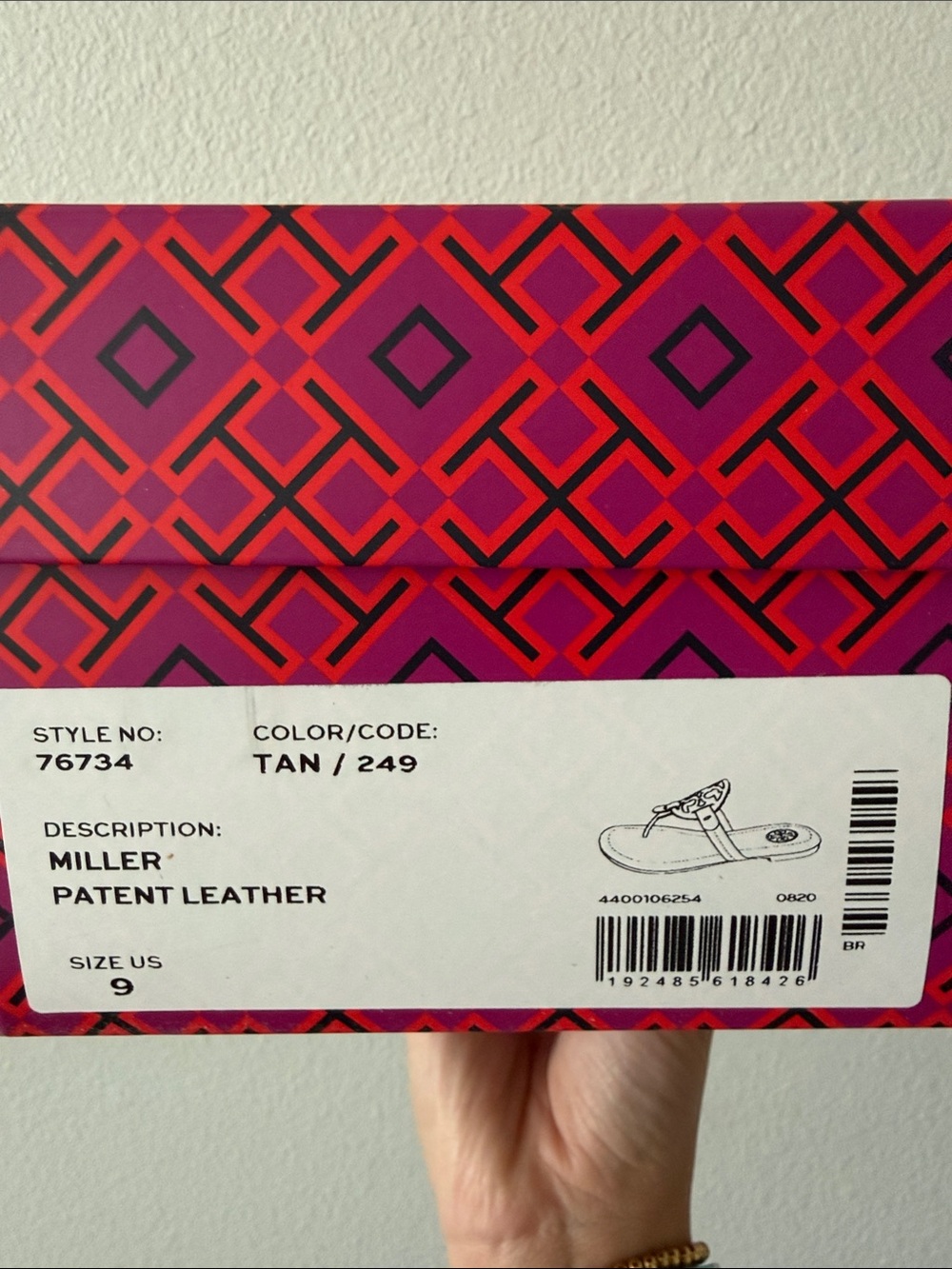 Tory Burch Tan Leather Logo Thong Sandals - Picture 4 of 4